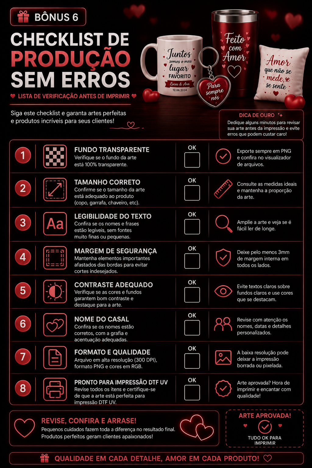 Bônus 06 — Checklist de Produção Sem Erros