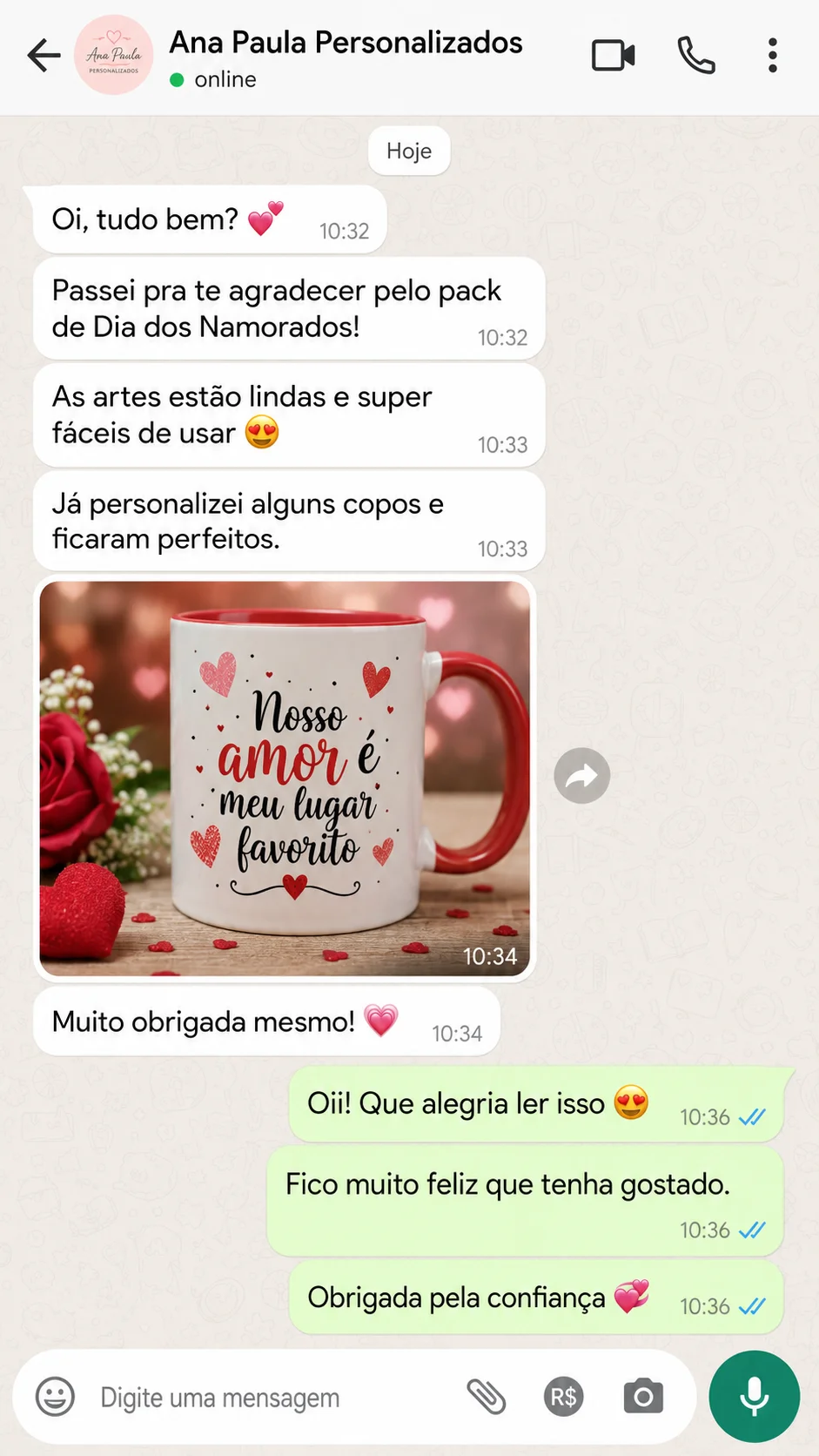 Feedback real de cliente no WhatsApp